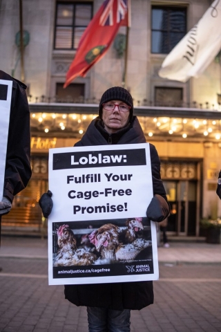 Loblaws protest at GroceryConnext outside the Fairmont Royal York