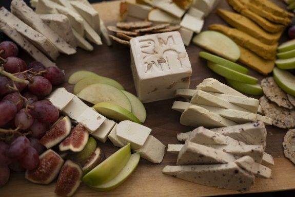 Vegan cheese at the Animal Justice Holiday Party
