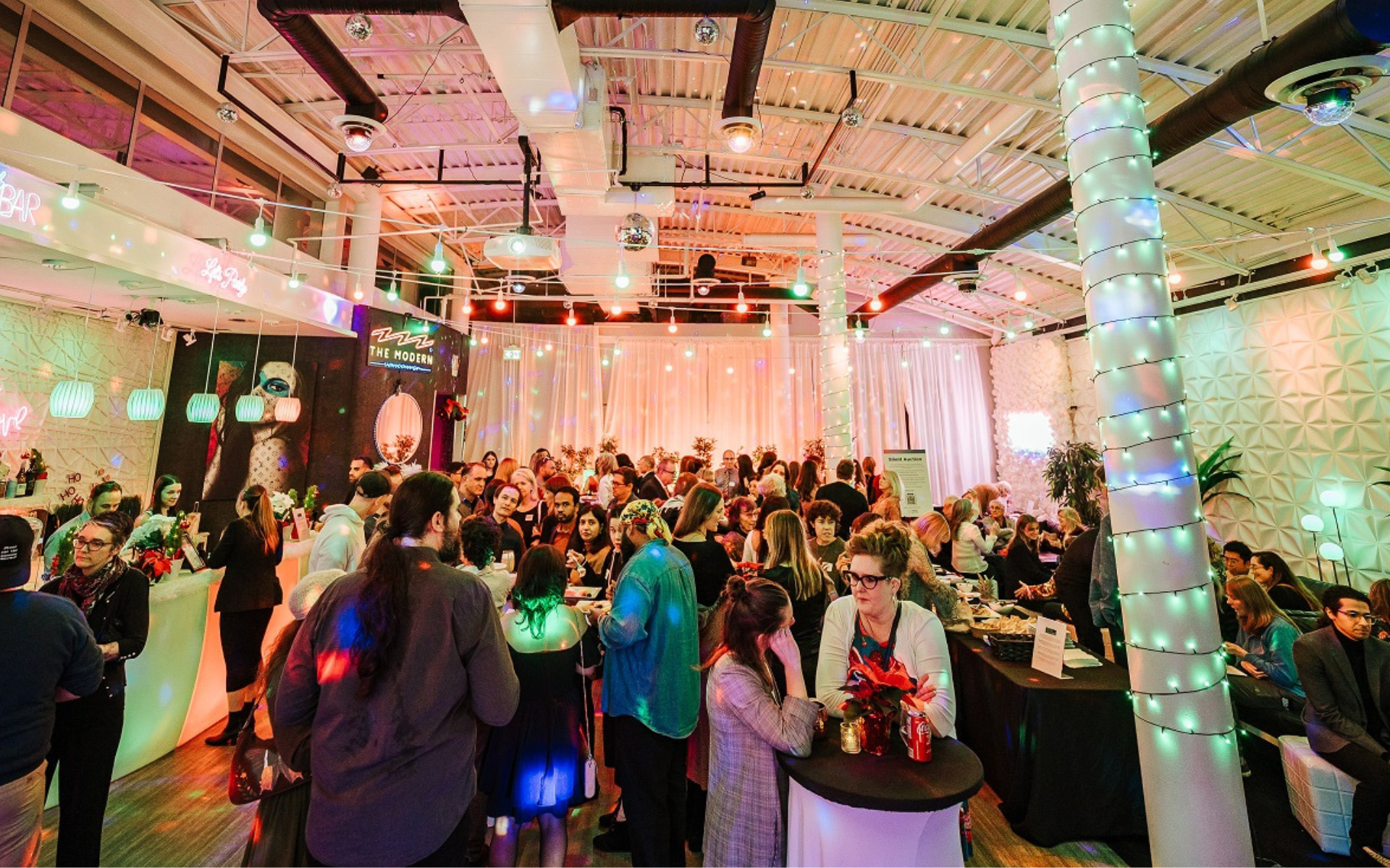 Animal Justice supporters celebrating at the annual holiday party in Vancouver.